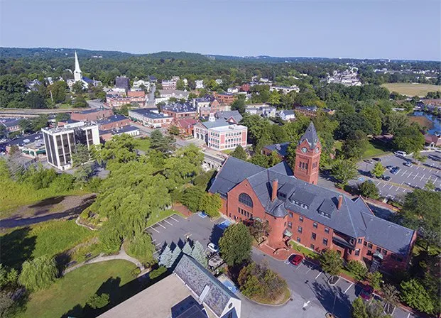 photo of Winchester from overhead